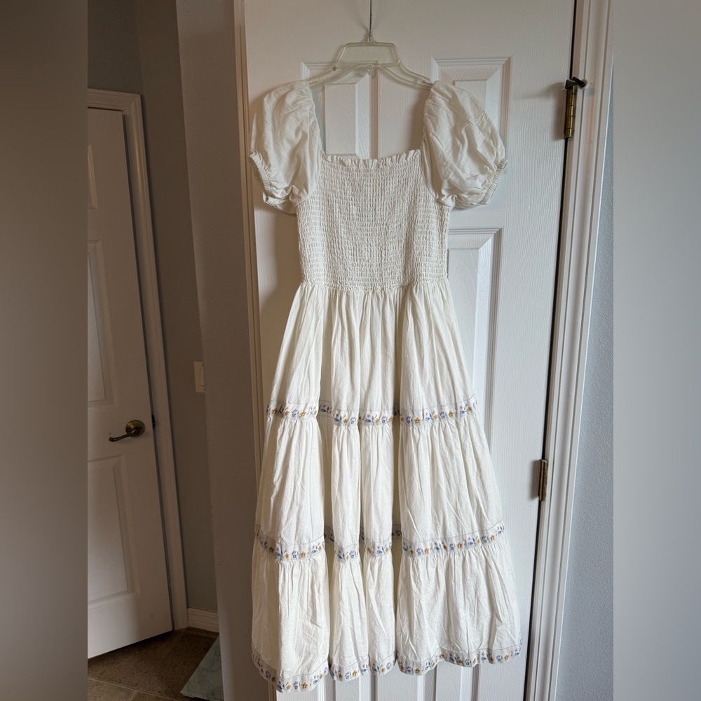 NWT Rachel Zoe midi white dress